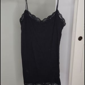 Black lace tank top